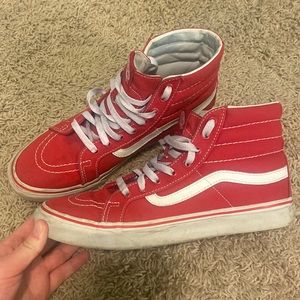 Red high top vans